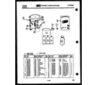Tappan 46-2857-00-01 washer and miscellaneous parts diagram
