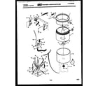 Tappan 44-2417-00-01 tubs, water valve and lid switch diagram