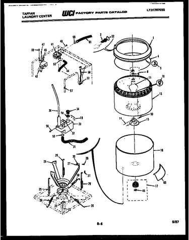 Tubs, water valve and lid switch