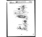 Tappan 44-2417-23-01 washer drive system and pump diagram