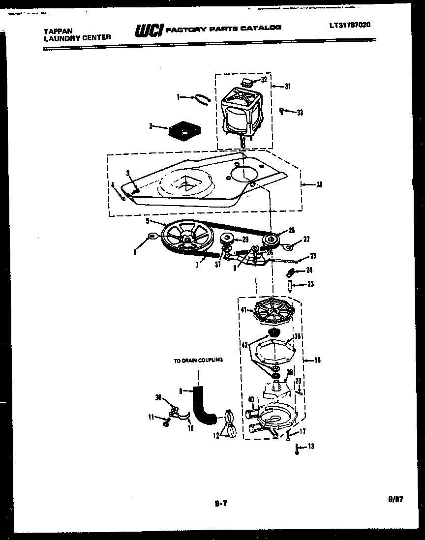 Washer drive system and pump