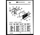 Tappan 31-2207-00-03 door parts diagram