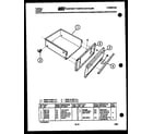 Tappan 31-3347-00-01 drawer parts diagram