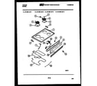 Tappan 37-1007-00-03 cooktop, broiler and backguard diagram