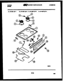 Cooktop, broiler and backguard