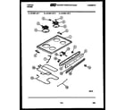 Tappan 37-2227-00-03 cooktop, broiler and backguard diagram