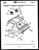 Cooktop, broiler and backguard