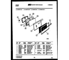 Tappan 73-3757-23-03 lower oven door parts diagram