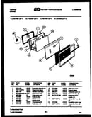 Lower oven door parts