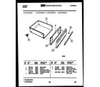 Tappan 37-1118-23-03 drawer parts diagram