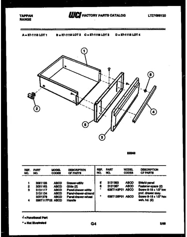 Drawer parts