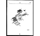 Tappan 95-1437-00-05 shelves and supports diagram
