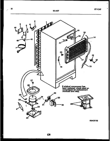System and automatic defrost parts