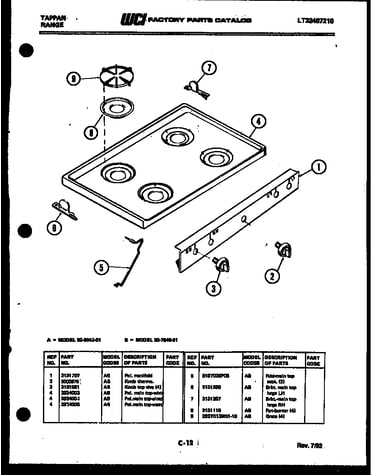 Cooktop parts