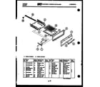 Tappan 30-3648-00-01 broiler drawer parts diagram