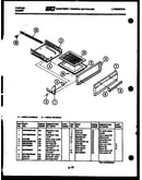 Broiler drawer parts