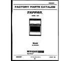 Tappan 30-1049-23-07 cover page diagram