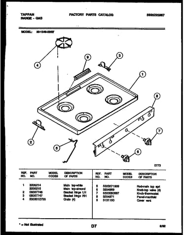 Cooktop parts