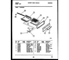 Tappan 30-1049-00-07 broiler drawer parts diagram