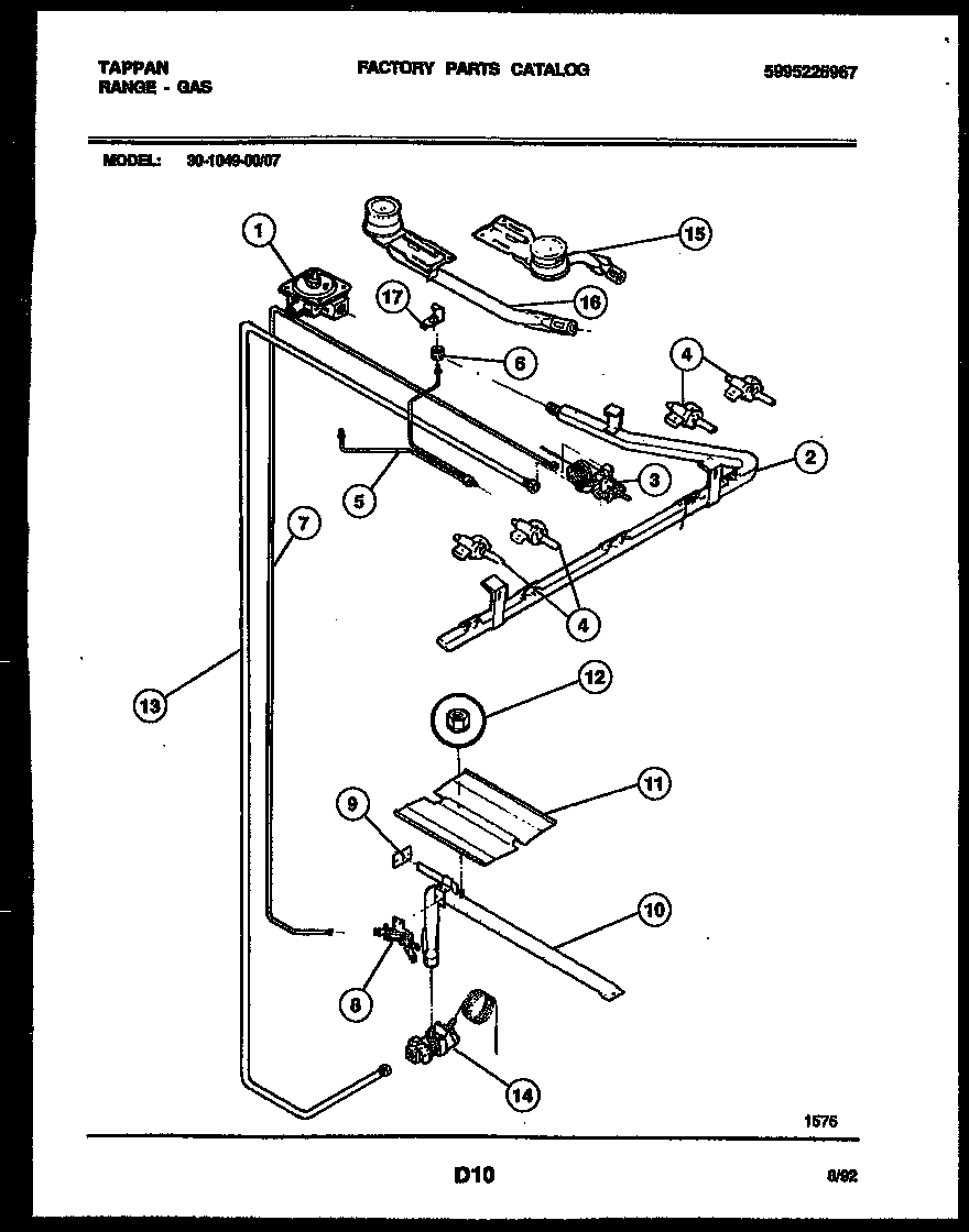 Burner, manifold and gas control