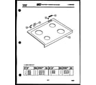 Tappan 31-2377-00-01 cooktop parts diagram