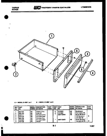 Drawer parts