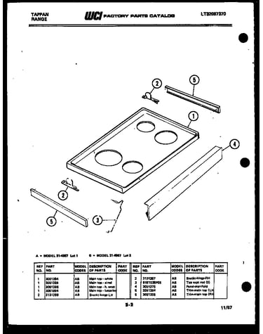 Cooktop parts