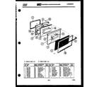Tappan 31-4967-00-02 door parts diagram