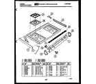 Tappan 76-8967-66-03 cooktop parts diagram