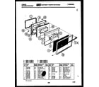 Tappan 76-8967-23-01 lower oven door parts diagram