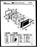 Lower oven door parts