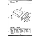 Tappan 76-4967-66-01 drawer parts diagram