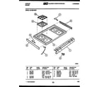 Tappan 30-4990-00-01 cooktop parts diagram