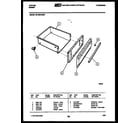 Tappan 30-4990-00-01 drawer parts diagram