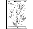 Tappan 30-4990-00-01 burner, manifold and gas control diagram