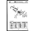 Tappan 32-2207-00-01 broiler drawer parts diagram
