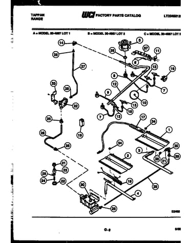 Burner, manifold and gas control