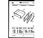 Tappan 30-4687-66-03 drawer parts diagram