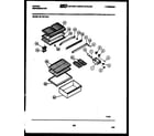 Tappan 95-1437-66-02 shelves and supports diagram