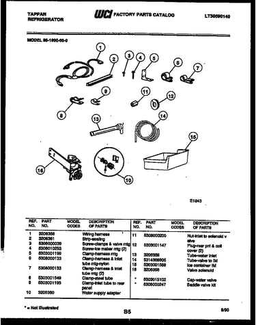 Ice maker installation parts