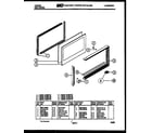 Tappan 72-3977-00-02 upper oven door parts diagram