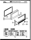 Upper oven door parts