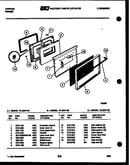 Lower oven door parts