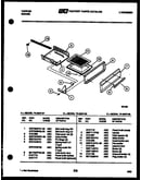 Broiler drawer parts