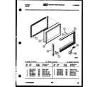 Tappan 72-2547-66-03 upper oven door parts diagram