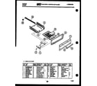 Tappan 32-1117-23-01 broiler drawer parts diagram