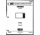 Tappan 56-2478-10-01 front cover diagram