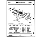 Tappan 32-2537-00-02 broiler drawer parts diagram