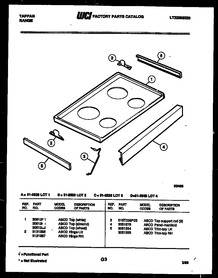 COOKTOP PARTS