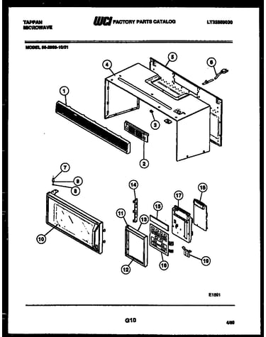 Wrapper, door and control panel
